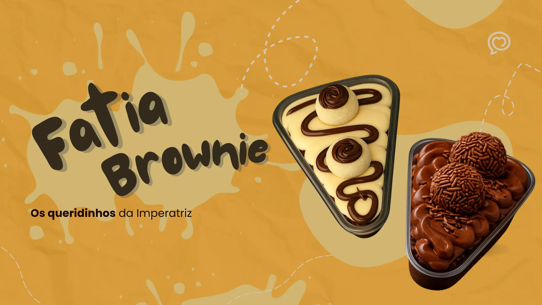 Fatia Brownie Gourmet Ninho e Nutella - Sobremesas no Atacado para Restaurantes e Lanchonetes - A Imperatriz Campinas/SP