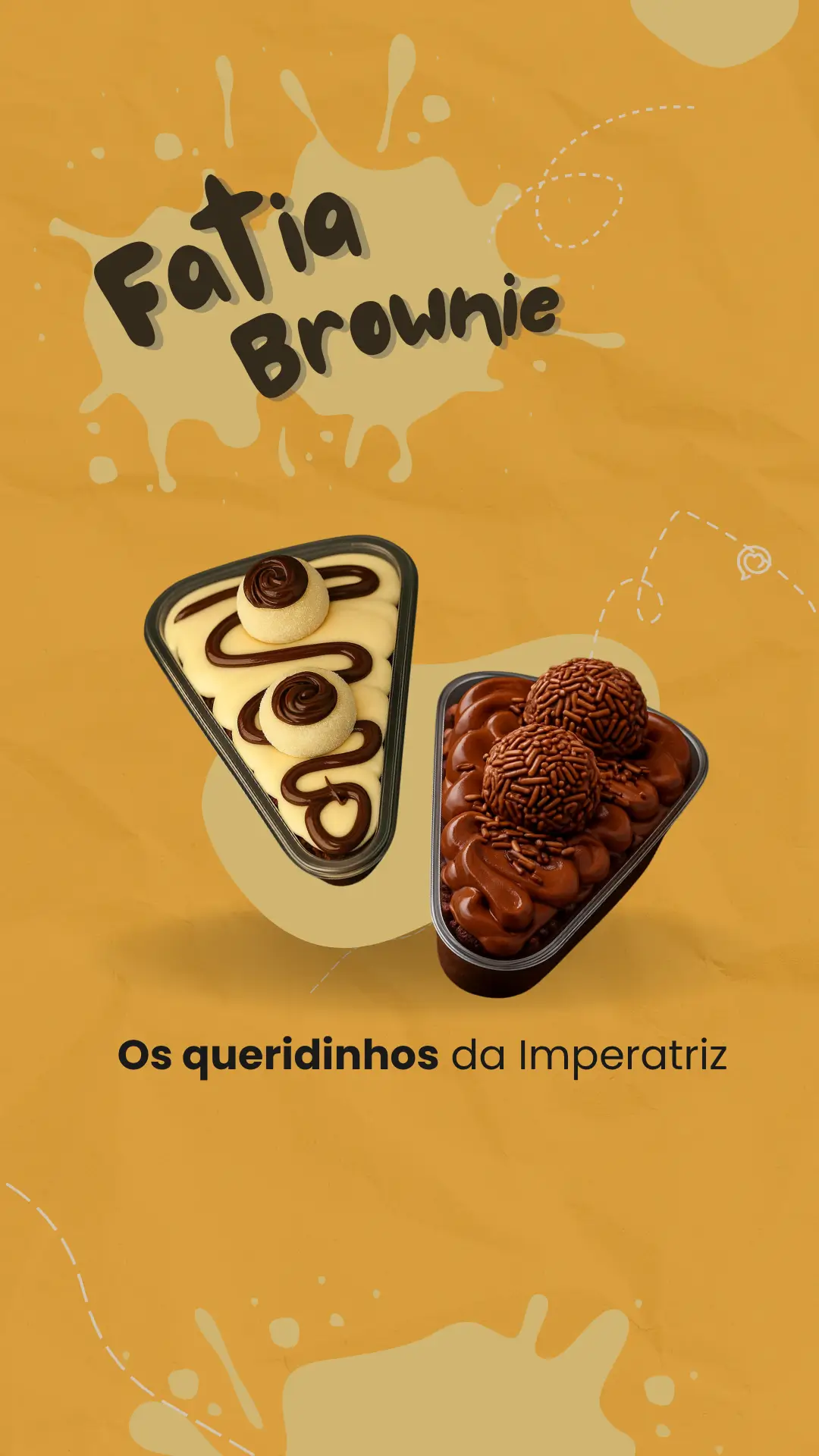 Fatia Brownie Gourmet Ninho e Nutella - Sobremesas no Atacado para Restaurantes e Lanchonetes - A Imperatriz Campinas/SP
