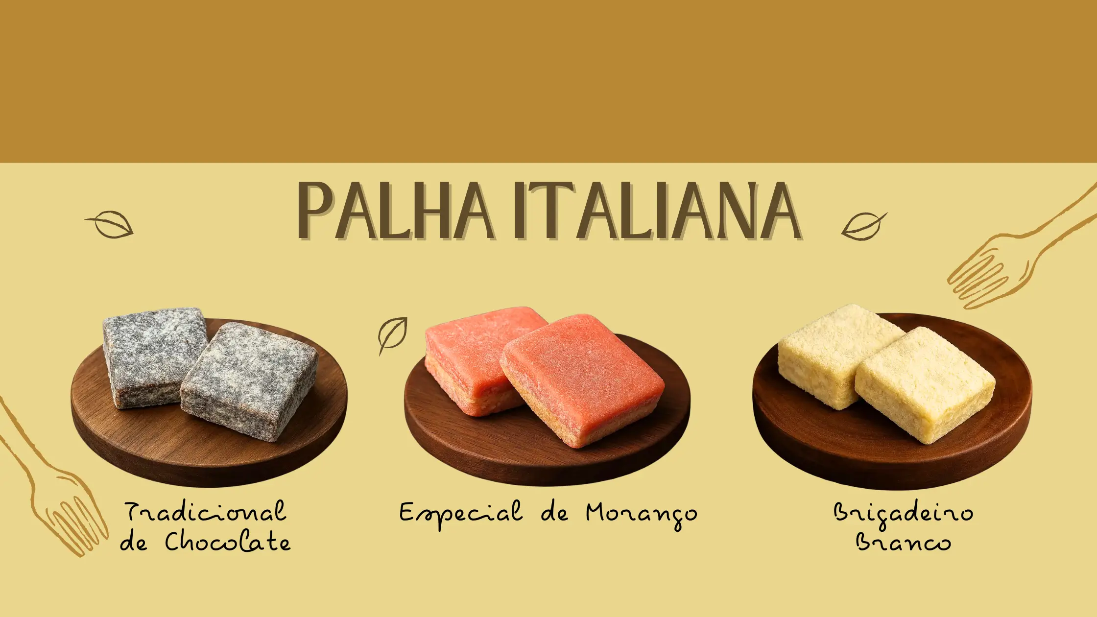 Palha Italiana Artesanal - Sobremesas no Atacado para Mini Mercados e Lanchonetes - A Imperatriz Campinas/SP